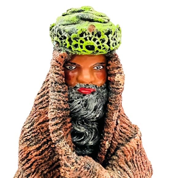 Vintage Nativity Three Wise Men Kings Paper Mache Christmas Holiday Figures Set - Picture 5 of 16